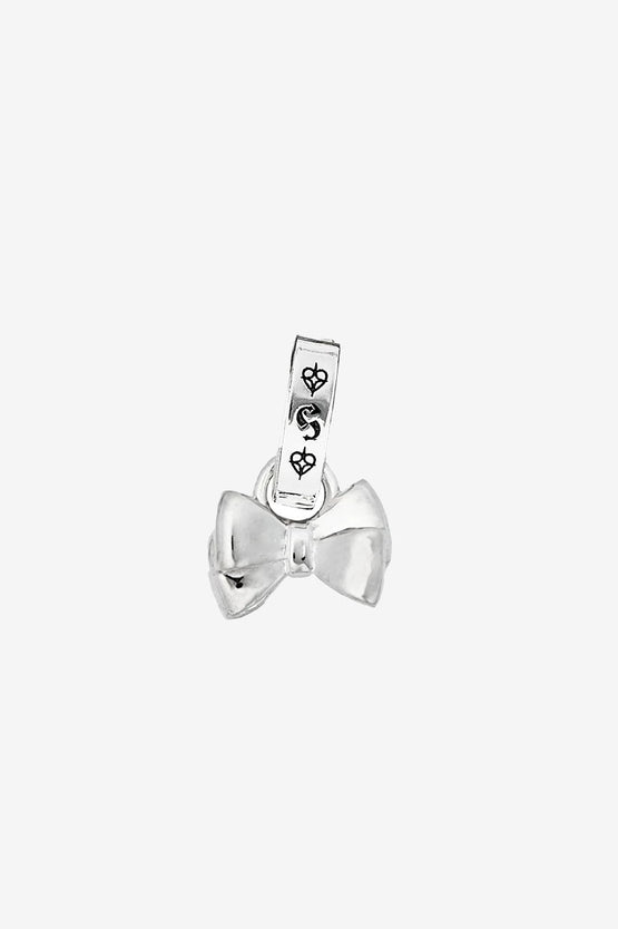 Stolen Girlfriends Club Double Bow Charm - Silver