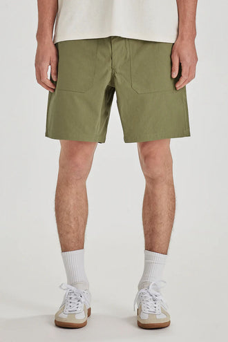 Commoners Drill Utility Shorts - Khaki