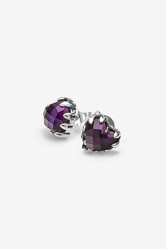 Stolen Girlfriends Club Love Claw Earrings - Amethyst