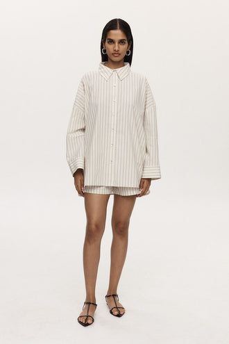 Marle Edie Shirt - Ivory Stripe