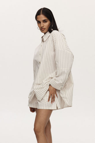 Marle Edie Shirt - Ivory Stripe