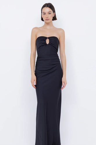 Bec & Bridge Emilia Strapless Dress - Black