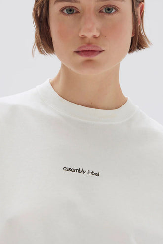 Assembly Exhibited Print SS Tee - White