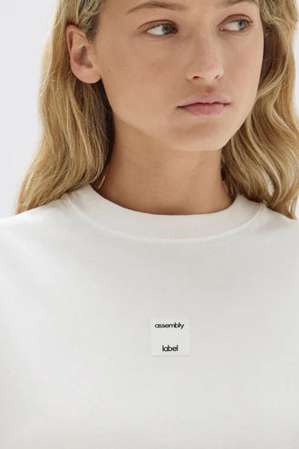 Assembly Exhibit Patch Tee - Antique White