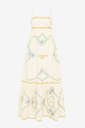 Antipodean Flower Seeker Sundress - Ivory