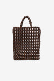 La Tribe Gia Beaded Tote Bag - Brown