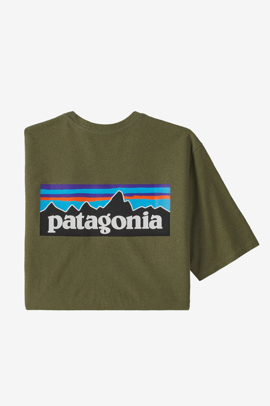 Patagonia P-6 Responsibili Tee - Wyoming Green