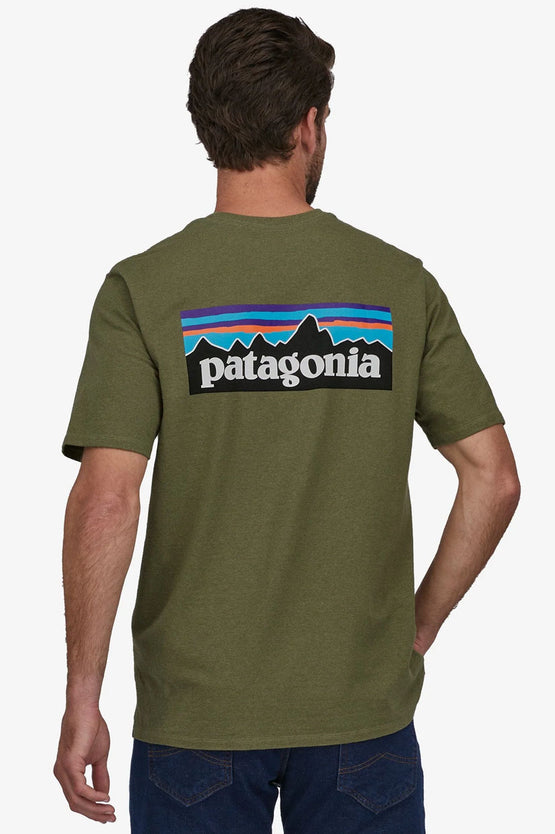 Patagonia P-6 Responsibili Tee - Wyoming Green