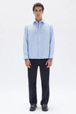 Assembly Hamish Stripe LS Shirt - Blue Stripe