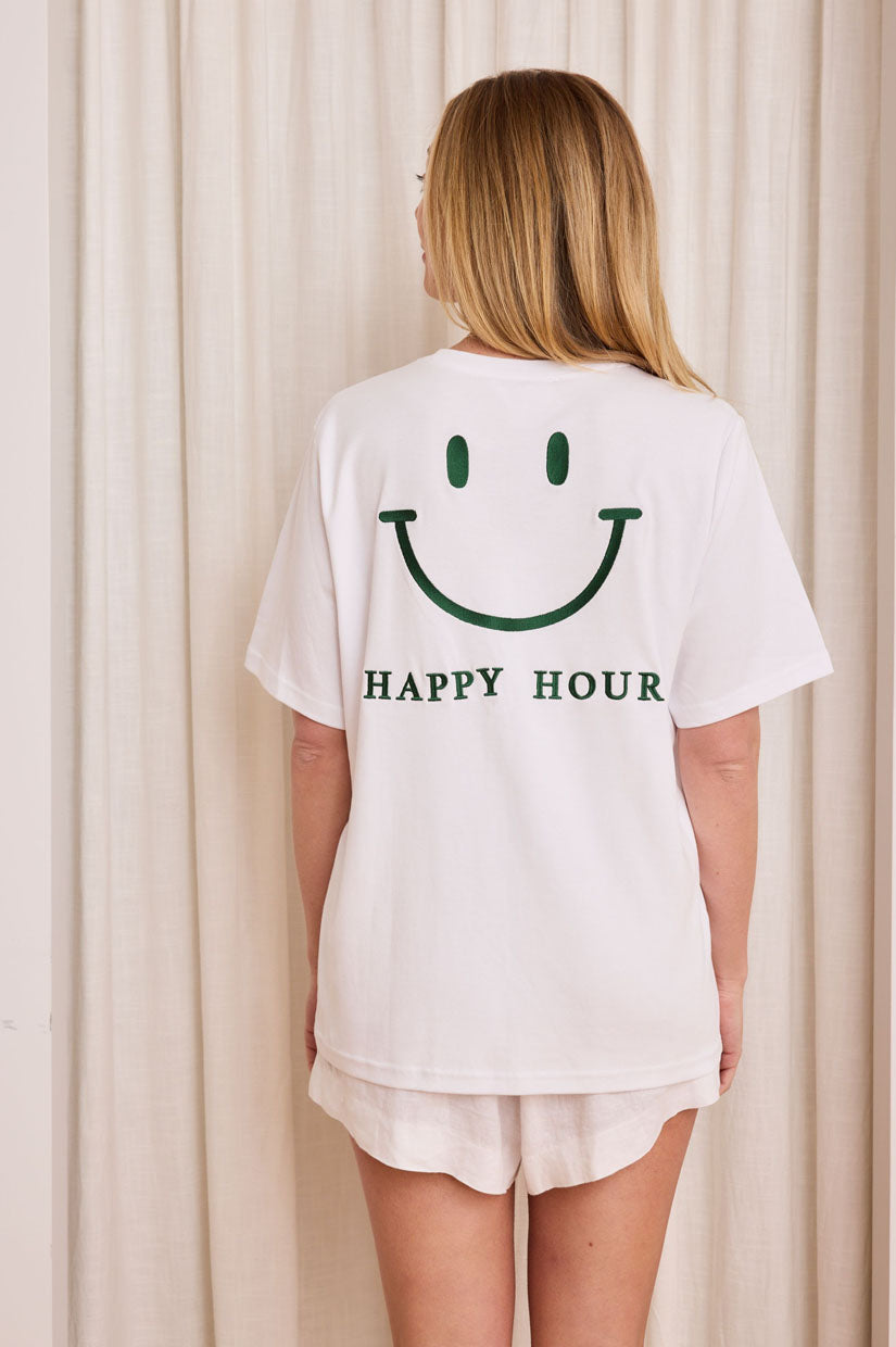 Caitlin Crisp Happy Hour Tee - Green