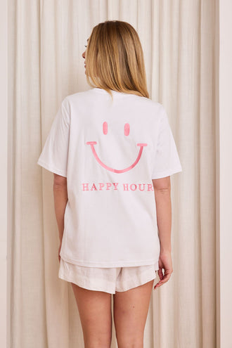 Caitlin Crisp Happy Hour Tee - Pink