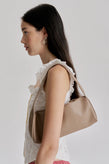 Brie Leon Harlow Slouch Baguette Bag - Stone