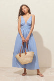 Ruby Hero Maxi Dress - Blue Gingham