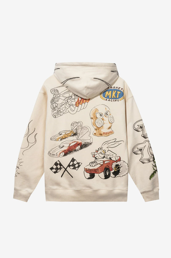 Market Horsepower Hoodie - Ecru