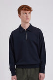 Norse Projects Ketel Relaxed Half Zip - Dark Navy