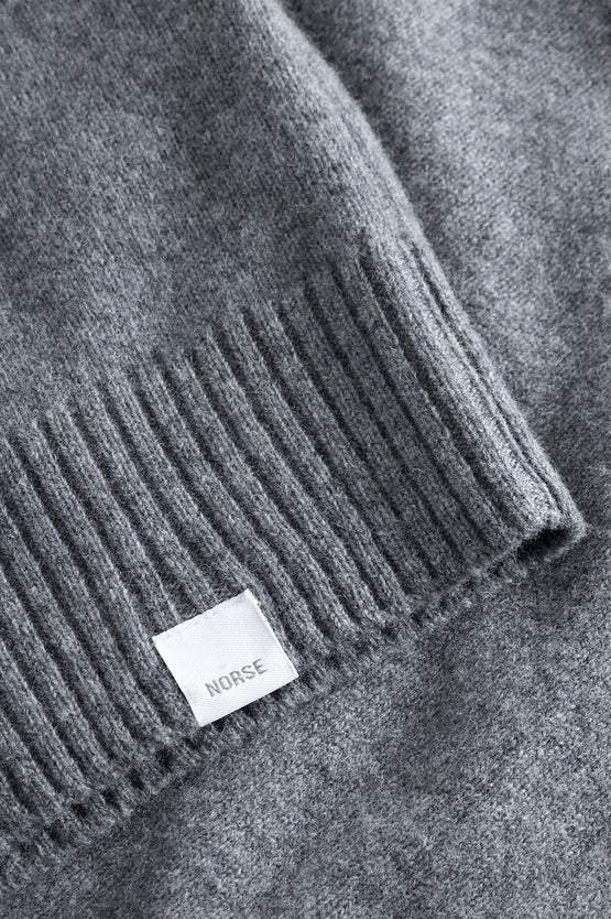 Norse Projects Standard Merino Lambswool Sweater - Grey