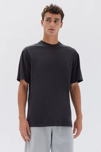 Assembly Knox Organic Oversized Tee - Washed Black