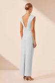 Shona Joy Lani Plunged Cut Out Maxi - Sky