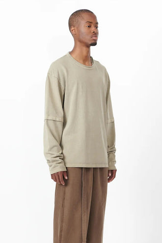 Beach Brains Layer LS Tee - Desert