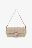 Brie Leon Lena Woven Baguette Bag - Soft Ecru