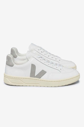 Veja V-12 Leather - Extra White Grey