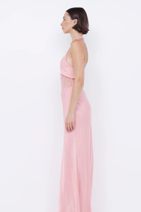 Bec & Bridge Liv Halter Maxi - Pink Sherbet