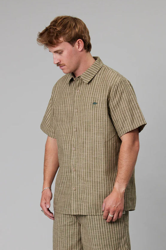 Just Another Fisherman Longitude SS Shirt - Lichen