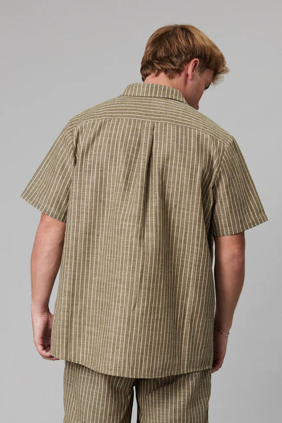 Just Another Fisherman Longitude SS Shirt - Lichen