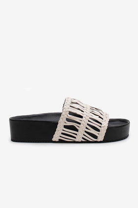 La Tribe Lou Platform Slide - Mist/Black