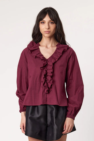 Remain Lucia Blouse - Sangria