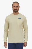 Patagonia L/S Momentum Pocket Responsibili Tee - Birch White