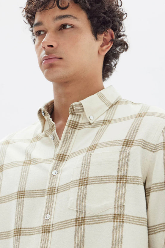 Assembly Manny Check LS Shirt - Cream