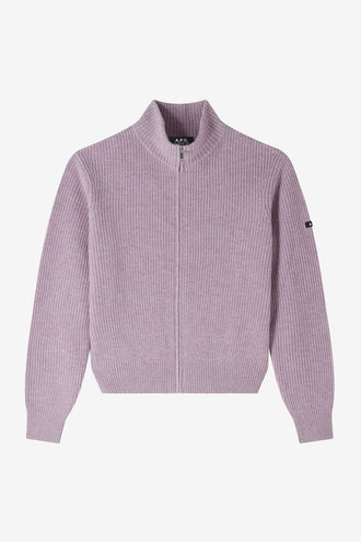 A.P.C W Jana Cardigan - Mauve