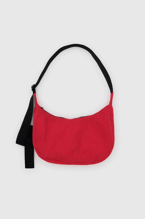 Baggu Medium Nylon Crescent Bag - Candy Apple