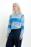 Beach Brains Mesh Top - Wave