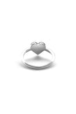 Stolen Girlfriends Club Full Heart Ring - Silver