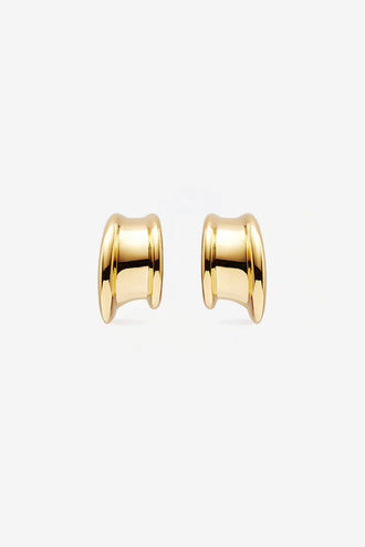 By Charlotte Muse Small Hoops - Gold