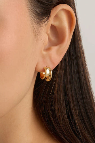 By Charlotte Muse Small Hoops - Gold