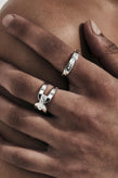 Stolen Girlfriends Club Bolted Band Narrow Ring - Silver
