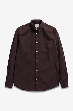 Norse Projects Osvald BD Twill Shirt - Espresso