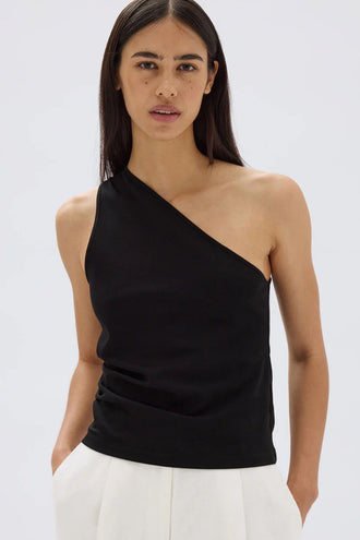 Assembly Orchid One Shoulder Top - Black