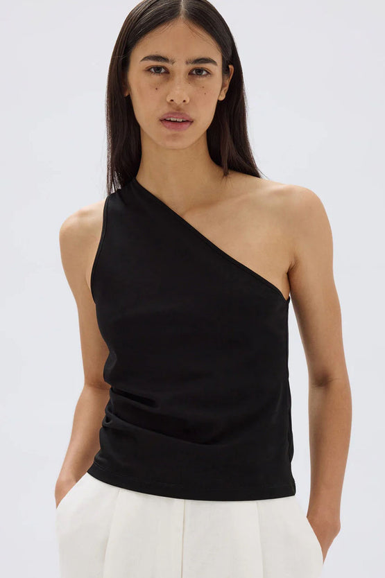 Assembly Orchid One Shoulder Top - Black