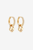 By Charlotte Love Unlocked Padlock Hoops - Gold