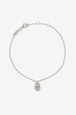 By Charlotte Crystal Lotus Padlock Bracelet - Silver