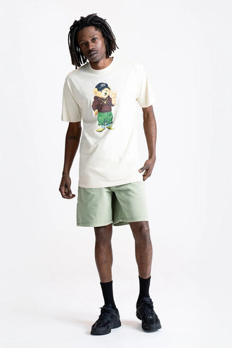 Market Peace Bear T-Shirt - Ecru