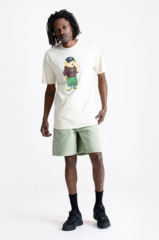 Market Peace Bear T-Shirt - Ecru