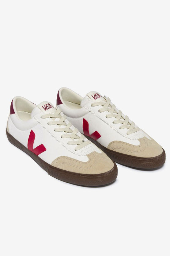 Veja Volley Leather - White Pekin Bark