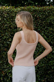 Caitlin Crisp Phoebe Top - Ballet Pink Rib