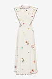 Antipodean Queen Of Hearts Midi - White