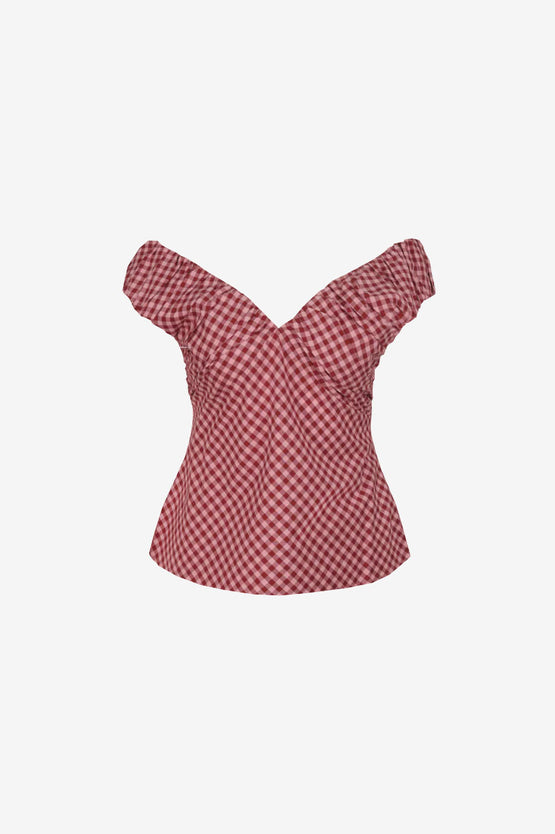 Ruby Raquel Top - Pink Burgundy